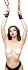 Мягкий подвес для рук с красной строчкой Pecado BDSM черный фото 8