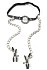 Кляп с зажимами для сосков O-Ring Gag Nipple Clamps фото 1