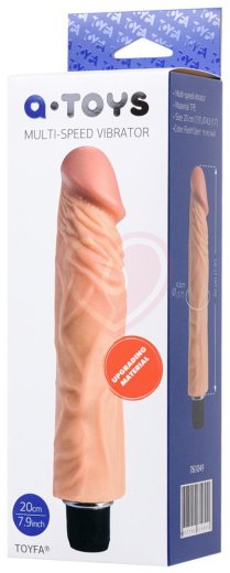 Реалистичный вибратор с объёмным рельефом ToyFa A-Toys 20 см фото 5