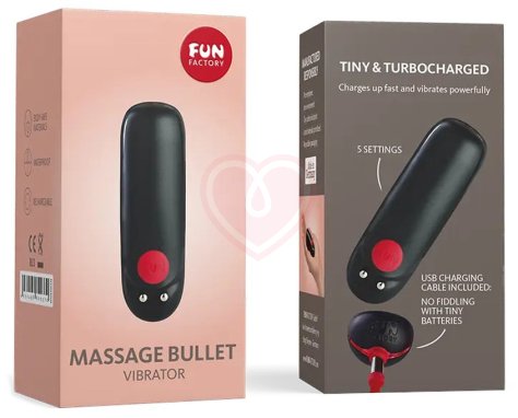 Вибропуля Fun Factory Bullet чёрная фото 2