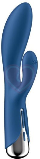 Вибратор-кролик с ротацией Satisfyer Spinning Rabbit 1 синий фото 1