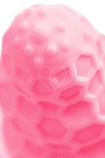 Рельефный мини-мастурбатор A-Toys Flaff 8 см розовый фото 4