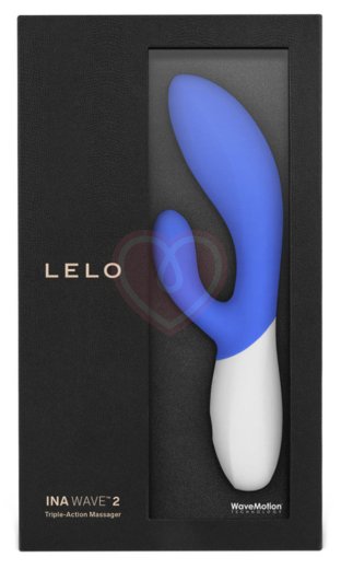 Вибратор с клиторальной стимуляцией Lelo Ina Wave 2 голубой фото 4