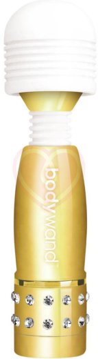 Мини-массажер с кристаллами BodyWand Gold Edition золотой фото 1
