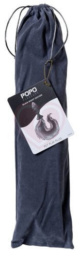 Силиконовая анальная пробка с бело-фиолетовым хвостом Popo Pleasure S фото 3