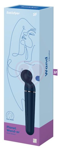 Вибромассажёр Satisfyer Planet Wand-er синий фото 5