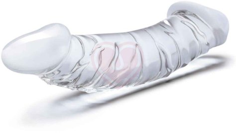 Двусторонний стеклянный фаллоимитатор Glas Girthy Realistic фото 2