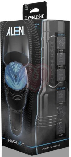Мастурбатор вагина Fleshlight Freaks Alien Blue Metallic синий фото 5