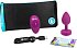Маленькая вибропробка b-Vibe Vibrating Jewel Plug с кристаллом и пультом розовая фото 6