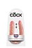 Двухсторонний фаллоимитатор King Cock U-Shaped Double средний телесный фото 4