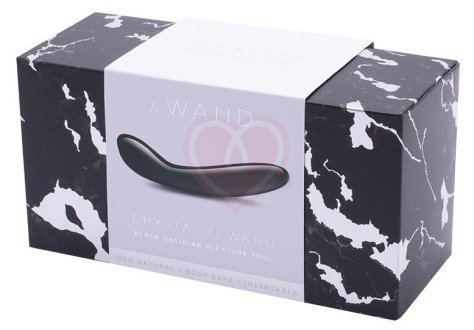 Фаллоимитатор для зоны G Le Wand Crystal G-wand чёрный обсидиан фото 5