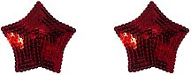 Пэстисы Burlesque Tempest звездочки из пайеток красные