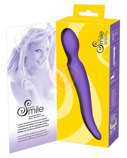 Массажёр вибратор Smile Dual Motor фиолетовый фото 3