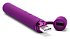 Силиконовый мини-вибратор с насадкой Le Wand Baton фиолетовый фото 4