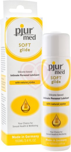 Силиконовый лубрикант с жожоба Pjur Med Soft glide 100 мл фото 1