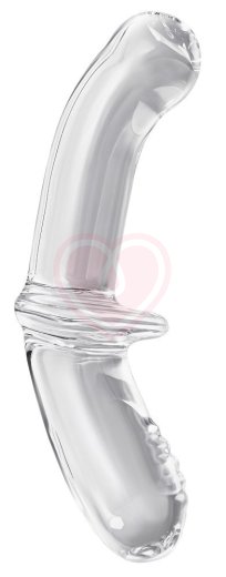 Двухсторонний фаллоимитатор Satisfyer Double Crystal из прозрачного стекла фото 3