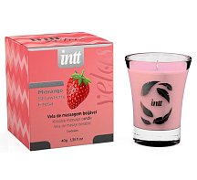 Массажная ароматическая свеча Intt Клубника 40 г