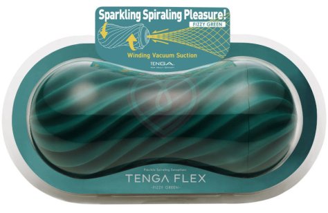 Мастурбатор Tenga FLEX Fizzy Green зелёный фото 3