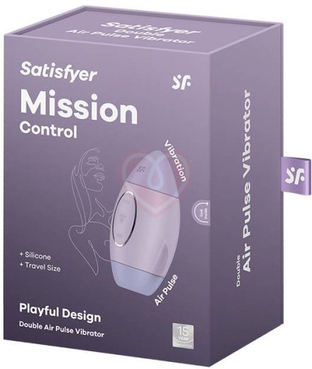 Вакуумно-волновой вибростимулятор Satisfyer Mission Control сиреневый фото 6