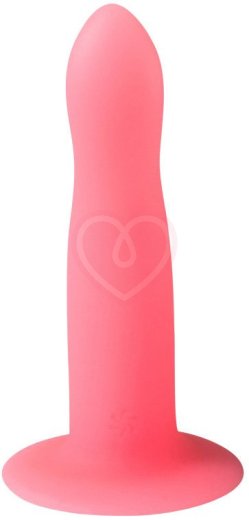 Светящийся в темноте фаллоимитатор Techno Light Keeper 12 см розовый фото 2