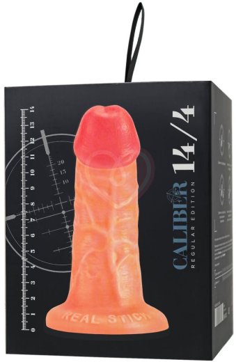 Реалистичный фаллоимитатор на присоске RealStick Caliber 14-4 телесный фото 10