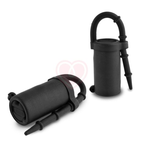Зажимы на соски с вибрацией Vibr Silicone Nipple Teazers чёрные фото 1