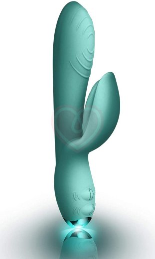 Вибратор с клиторальным стимулятором Every Girl Rabbit Vibrator бирюзовый фото 2