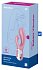 Расширяющийся вибратор с клиторальным стимулятором Satisfyer Air Pump Bunny 2 розовый фото 5