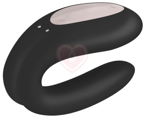 Вибратор для пар с управлением от приложения Satisfyer Double Joy чёрный фото 3