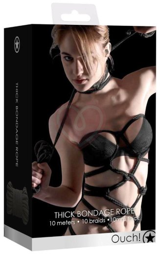 Толстая верёвка Ouch! Thick Bondage Rope 10 метров фото 2