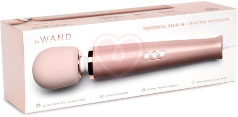Проводной вибромассажёр Le Wand Plug-In розовое золото фото 2