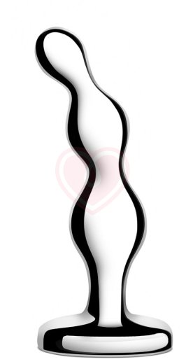 Металлический рельефный стимулятор b-Vibe Stainless Steel Anal Beads фото 2