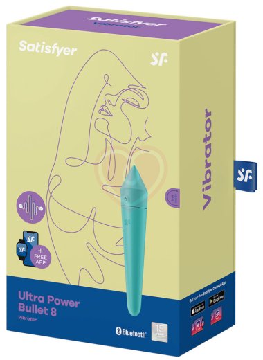 Вибропуля Satisfyer Ultra Power Bullet 8 с управлением от приложения бирюзовая фото 4