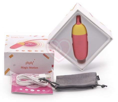 Виброяйцо с управлением со смартфона Magic Vini оранжевое фото 3