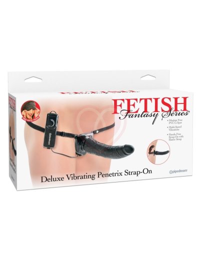 Страпон с вибрацией Deluxe Vibrating Penetrix Strap-On фото 2