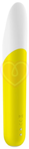 Вибропуля Satisfyer Ultra Power Bullet 7 с вогнутым кончиком жёлтая фото 3