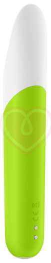 Вибропуля Satisfyer Ultra Power Bullet 7 с вогнутым кончиком ярко-зелёная фото 3