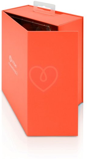 Анальная вибропробка с ротацией b-Vibe Rimming 2 оранжевая фото 3