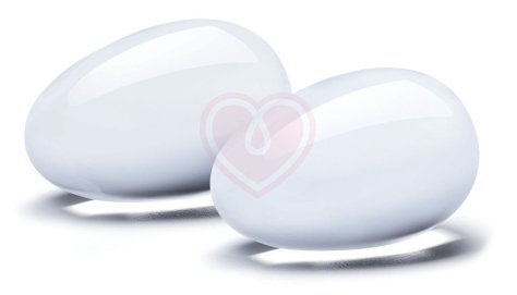Набор из 2 вагинальных шариков из стекла Glass Yoni Eggs Set фото 2