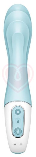 Расширяемый вибратор Satisfyer Air Pump Vibrator 5 с приложением голубой фото 3