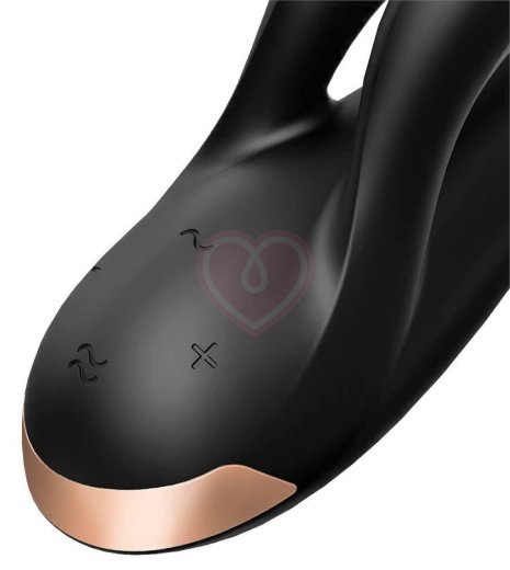 Вибратор Satisfyer Double Flex с двумя клиторальными кончиками чёрный фото 3