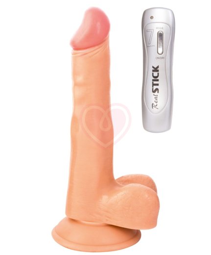 Вибратор реалистичный RealStick Nude 17 см телесный фото 1