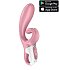 Вибратор с клиторальным стимулятором Satisfyer Hug Me розовый фото 1