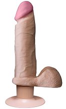 Реалистичный вибратор на присоске Realistic Cocks Ultraskyn 16 см телесный