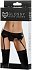 Пояс для чулок с трусиками Glossy Almira черный фото 4