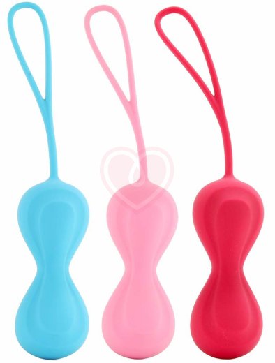 Набор из 3 вагинальных шариков со смещённым центром Satisfyer Balls Vibration фото 1