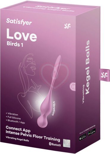 Вагинальные шарики с вибрацией Satisfyer Love Birds 1 розовые фото 3