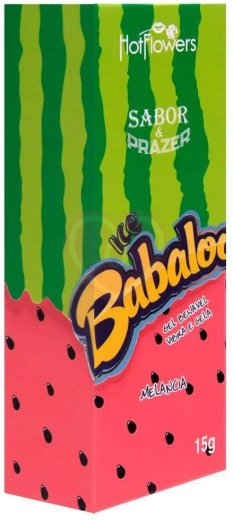 Гель для орального секса с эффектом холодка Ice Babaloo и вкусом арбуза 15 г фото 2