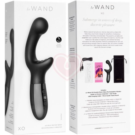 Вибратор для двойной стимуляции Le Wand XO чёрный фото 2