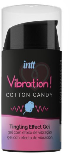 Стимулирующий гель со вкусом сахарной ваты Intt Vibration! Cotton Candy 15 мл фото 1